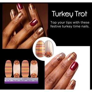 Color Street Nail Polish Strips - TURKEY TROT Accent Pack (FSS122) 4 strips